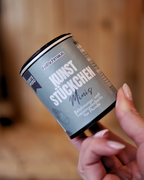 Natürlich, softer Mini-Hundesnack in der Sorte Pferd